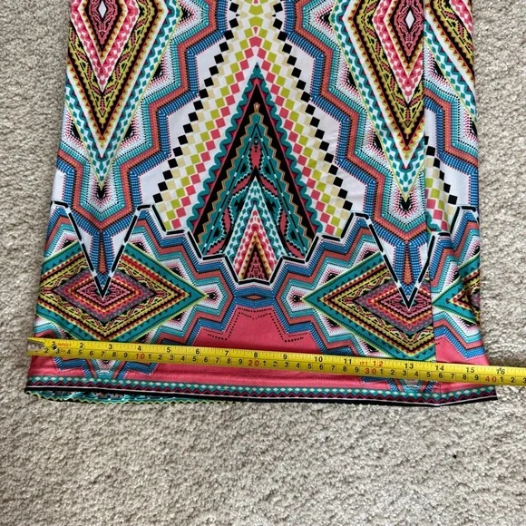 Sunny Leigh Multicolor Geometric Women's Wide-Leg Pants - Picture 6 of 9